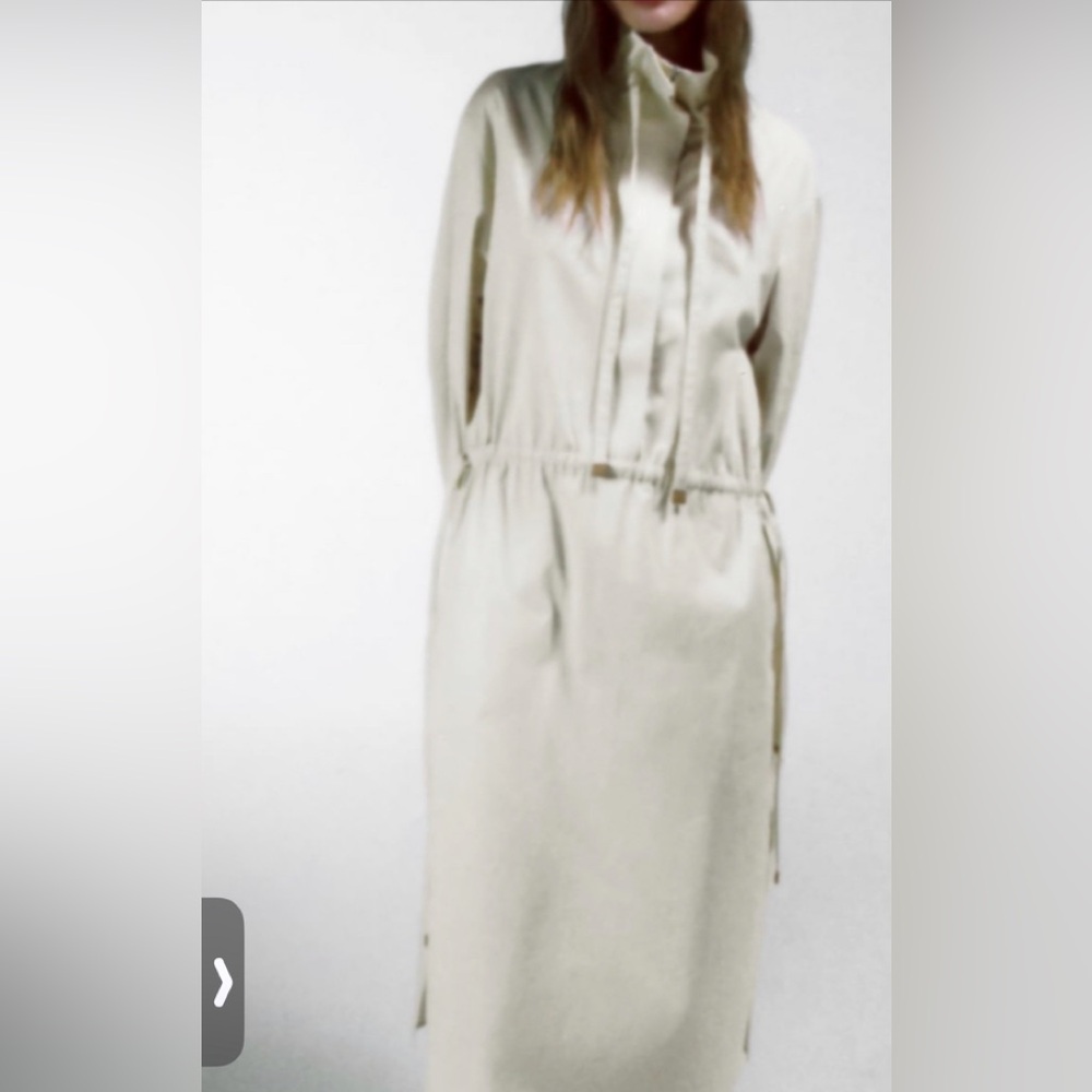 Zara new without tag trench midi dress. Oversized